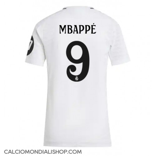 Maglie da calcio Real Madrid Kylian Mbappe #9 Prima Maglia Femminile 2024-25 Manica Corta